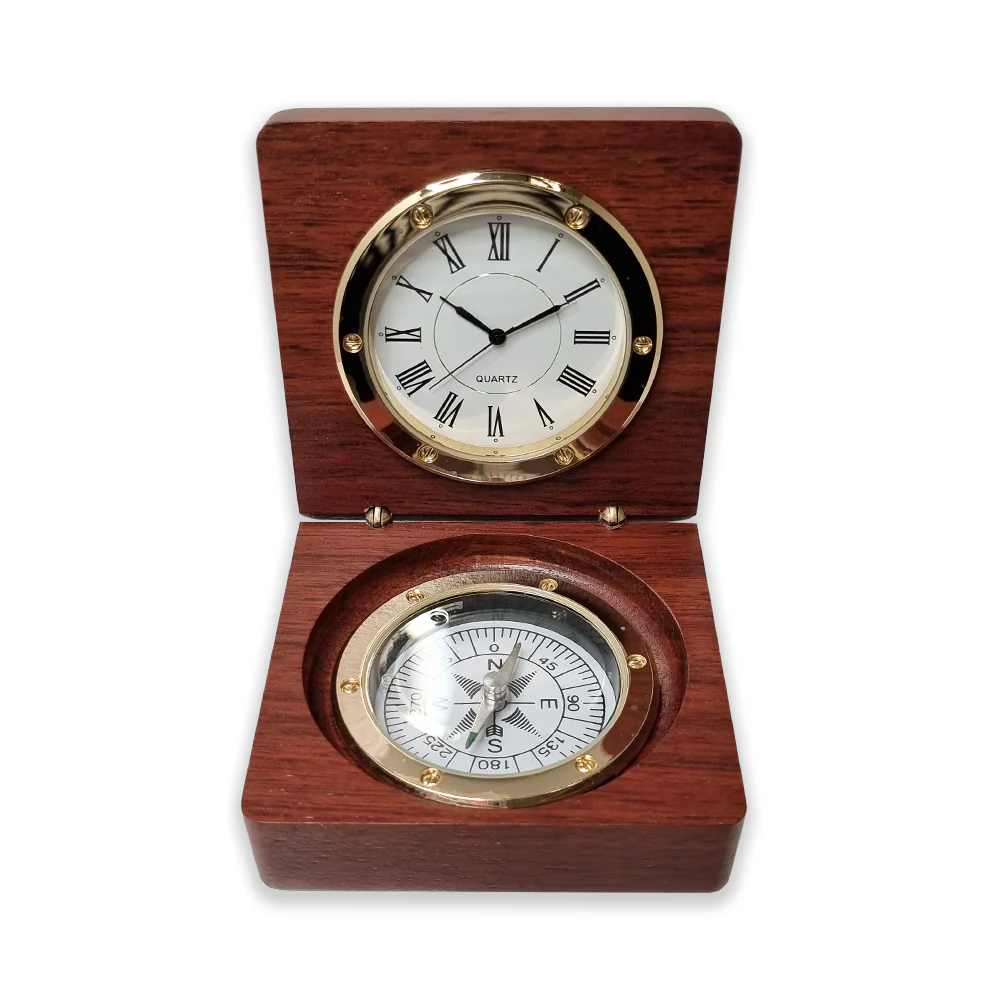 Royal Australian Air Force Clock and Compass Desk Set - Image 3