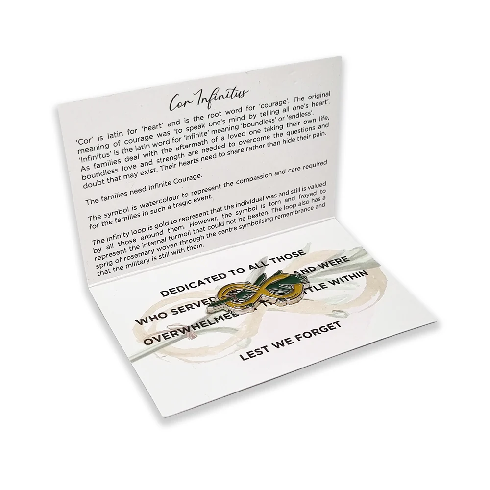 Cor Infinitus Infinity Loop Lapel Pin - Image 4