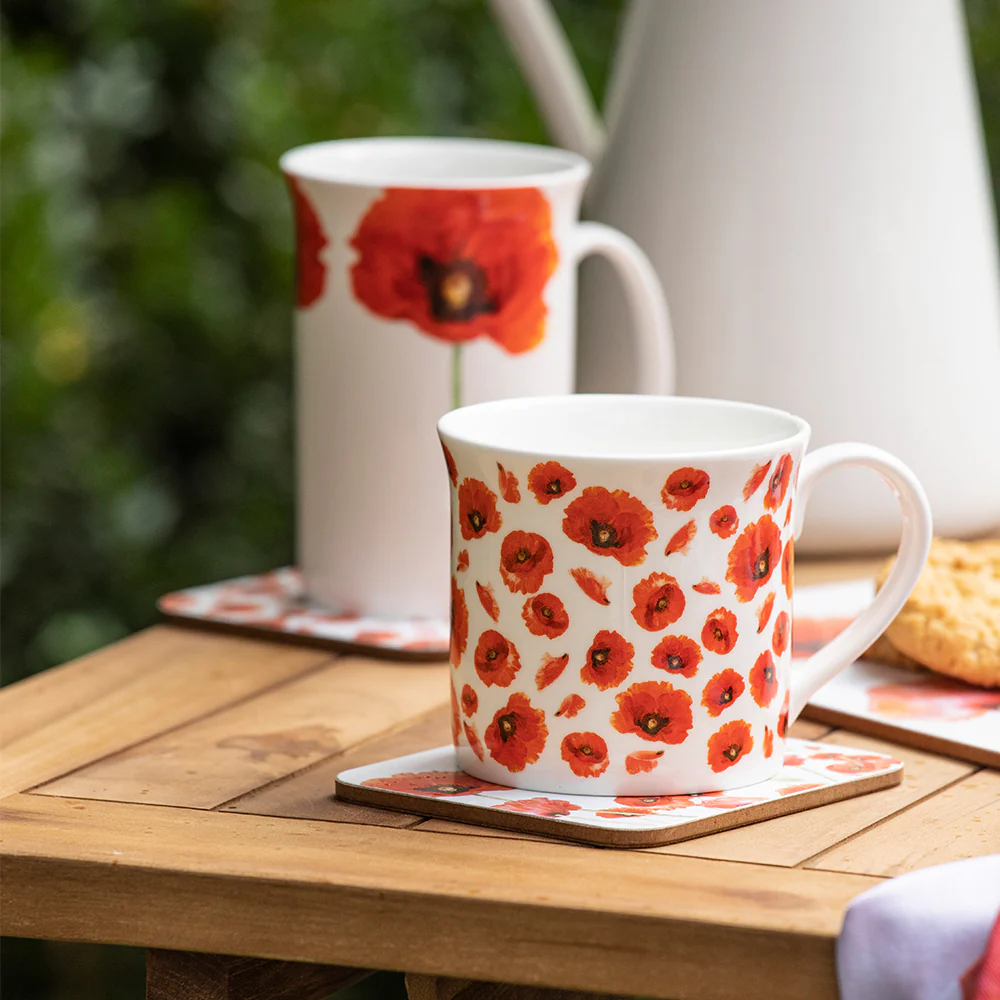 Mug: Wide flare, Red Poppies collection - Image 5
